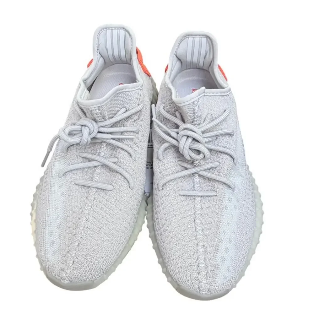 Adidas Yeezy Boost 350 V2 Tail Light FX9017 Grey Orange Primeknit Men Sz 9.5 COA